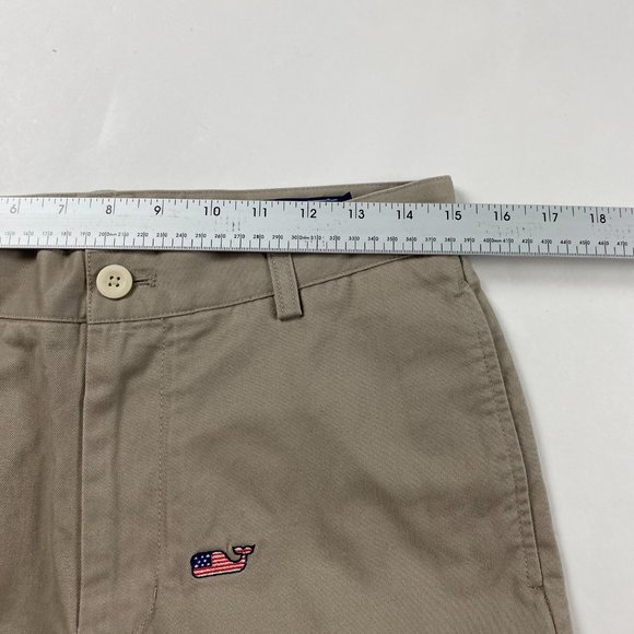 Vineyard Vines Micro Whale AOP Chino Club Pants Mens 30 Khaki Tan - Picture 12 of 16